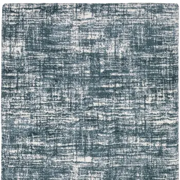 8' X 11' Gray And Ivory Geometric Area Rug