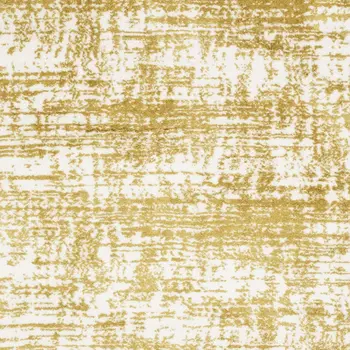 4' X 6' Gold And Ivory Abstract Area Rug