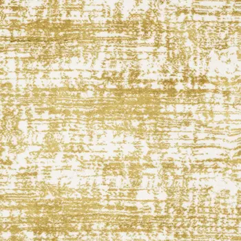 5' X 8' Gold And Ivory Abstract Area Rug