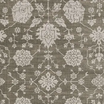 4' X 6' Gray And Light Gray Oriental Area Rug
