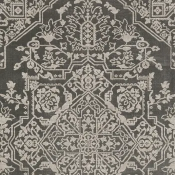 4' X 6' Gray And Light Gray Oriental Area Rug
