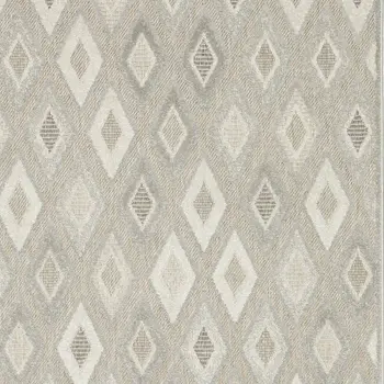 3' X 5' Beige And Gray Diamond Area Rug