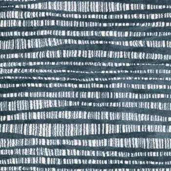 2' X 3' Teal And Ivory Striped Distressed Area Rug