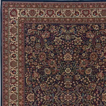 2' X 3' Blue And Red Oriental Area Rug