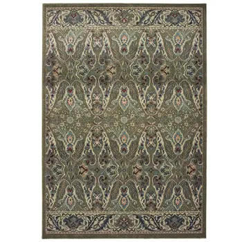 2' X 3' Brown And Ivory Floral Area Rug
