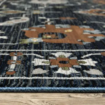 3' X 5' Rust Oriental Area Rug With Fringe