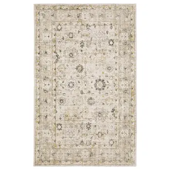 10' Beige And Gold Oriental Hand Tufted Runner Rug