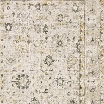 10' Beige And Gold Oriental Hand Tufted Runner Rug
