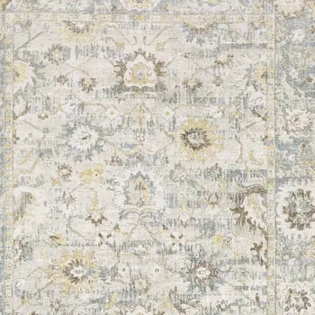 10' Ivory And Blue Oriental Hand Tufted Runner Rug