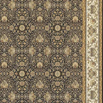 4' X 6' Ivory Oriental Area Rug With Fringe