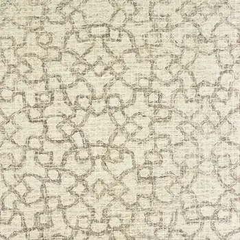5' X 8' Tan And Ivory Wool Geometric Hand Tufted Area Rug