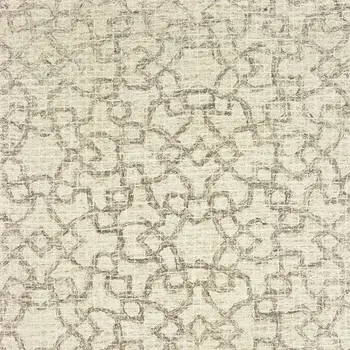 5' X 8' Tan And Ivory Wool Geometric Hand Tufted Area Rug