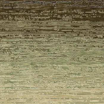 5' X 8' Brown And Green Abstract Area Rug