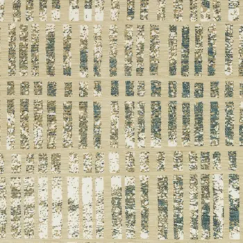 5' X 8' Beige And Blue Geometric Area Rug