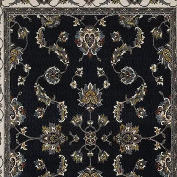 5' X 8' Ivory Oriental Area Rug With Fringe