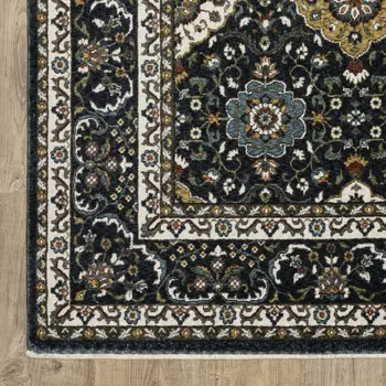 5' X 8' Gold Medallion Area Rug With Fringe
