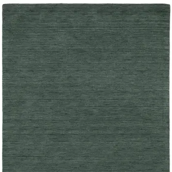 5' X 8' Teal And Blue Wool Hand Tufted Area Rug