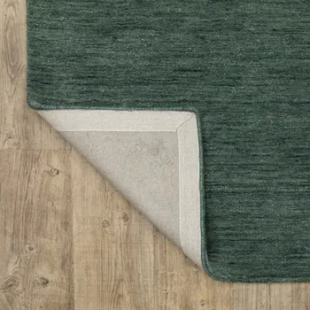 5' X 8' Teal And Blue Wool Hand Tufted Area Rug