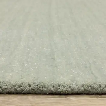 5' X 8' Silver Wool Hand Tufted Area Rug