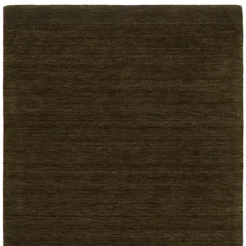 5' X 8' Brown Wool Hand Tufted Area Rug