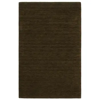 5' X 8' Brown Wool Hand Tufted Area Rug