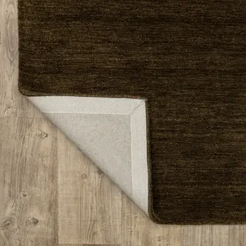 5' X 8' Brown Wool Hand Tufted Area Rug