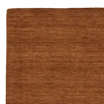 8' Rust Wool Hand Tufted Runner Rug