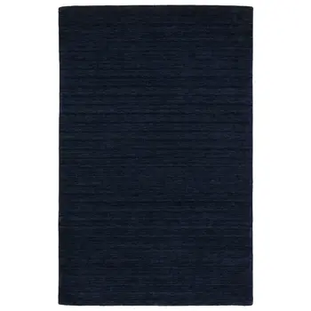 5' X 8' Blue Wool Hand Tufted Area Rug