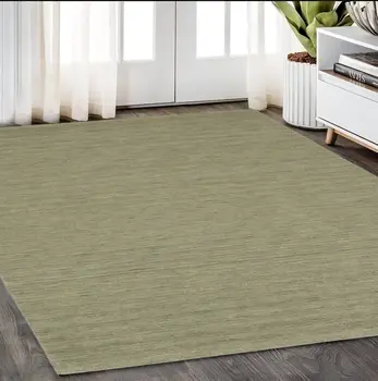 5' X 8' Sage And Green Wool Hand Tufted Area Rug
