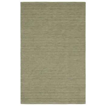 5' X 8' Sage And Green Wool Hand Tufted Area Rug