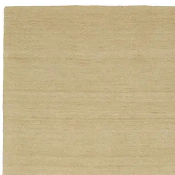 8' Beige Wool Hand Tufted Runner Rug