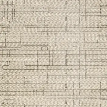 8' Beige And Brown Geometric Runner Rug With Fringe