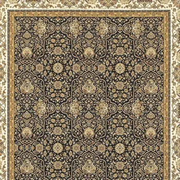 5' X 8' Ivory Oriental Area Rug With Fringe