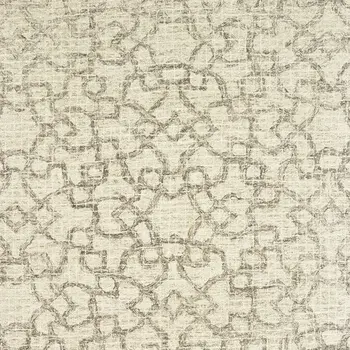 4' X 6' Tan And Ivory Wool Geometric Hand Tufted Area Rug
