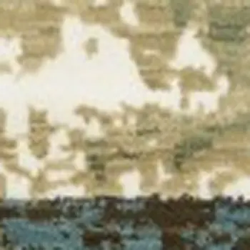 7' X 10' Beige And Blue Abstract Area Rug