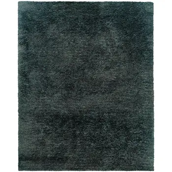 3' X 5' Charcoal Shag Hand Tufted Area Rug