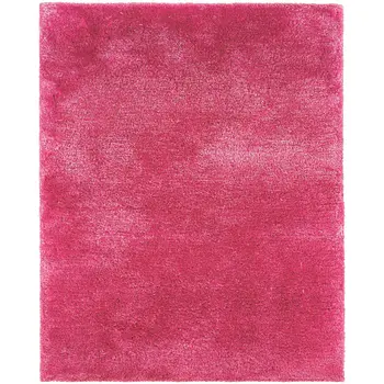3' X 5' Pink Shag Hand Tufted Area Rug