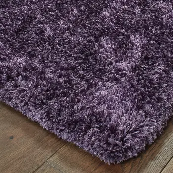 3' X 5' Purple Shag Hand Tufted Area Rug