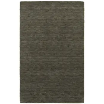 5' X 8' Charcoal Wool Hand Tufted Area Rug