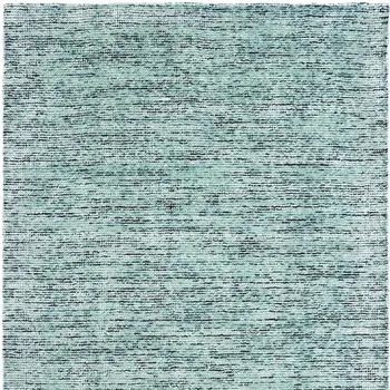 6' X 9' Blue And Teal Hand Tufted Area Rug