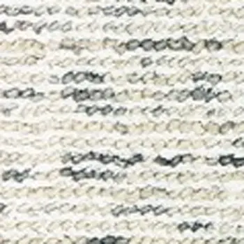 5' X 8' Ivory And Stone Hand Tufted Area Rug