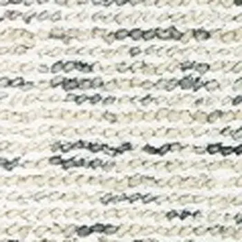 6' X 9' Ivory And Stone Hand Tufted Area Rug