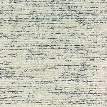 8' Ivory And Stone Hand Tufted Runner Rug