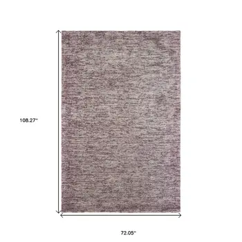 6' X 9' Purple And Pink Hand Tufted Area Rug