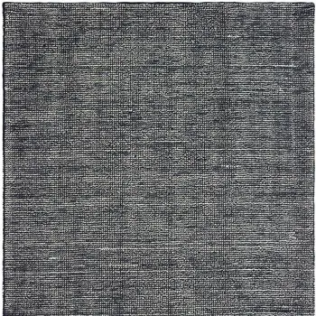 6' X 9' Charcoal And Black Hand Tufted Area Rug