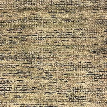 8' Gold And Green Hand Tufted Runner Rug