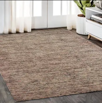 5' X 8' Taupe And Pink Hand Tufted Area Rug