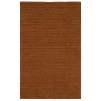 6' X 9' Rust Wool Hand Tufted Area Rug
