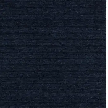 6' X 9' Navy Blue Wool Hand Tufted Area Rug