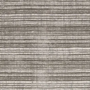 8' Gray And Ivory Striped Hand Tufted Runner Rug